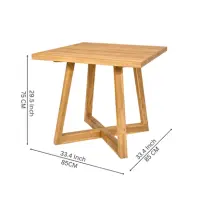 Wooden Cafe Table - Solid Wood Dining Table