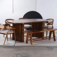 6 Seater Sheesham Wood Dining Table Set - Solid Wood Dining Table