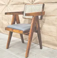 Chandigarh Wooden Rattan Chair (Teak) - Dinning chairs