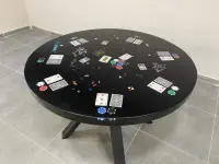 Walnut Wood Epoxy Resin Coffee Table - Coffee Tables