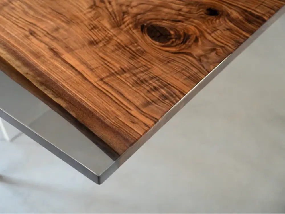 Live Edge Epoxy Resin Dining Table