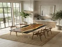 custom-epoxy-resin-dining-table-dual-slab-black-galaxy-6-seater-india-carom-studios