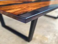 Industrial Style Epoxy Resin Coffee Table - Coffee Tables