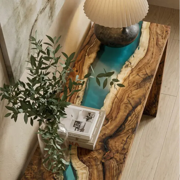Walnut Undertow console table