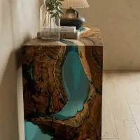 Walnut Undertow console table