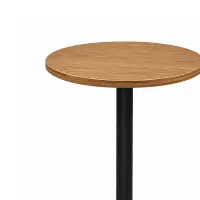 Round Light Oak Café Table - Solid Wood Dining Table