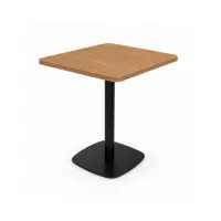 Square Light Oak Café Table - Solid Wood Dining Table