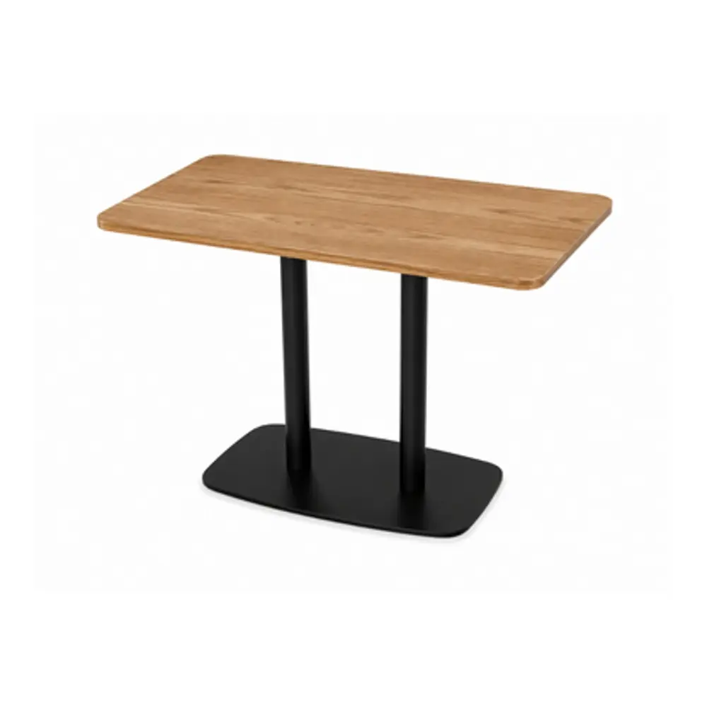 Rectangular Light Oak Café Table - Solid Wood Dining Table