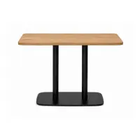 Rectangular Light Oak Café Table - Solid Wood Dining Table